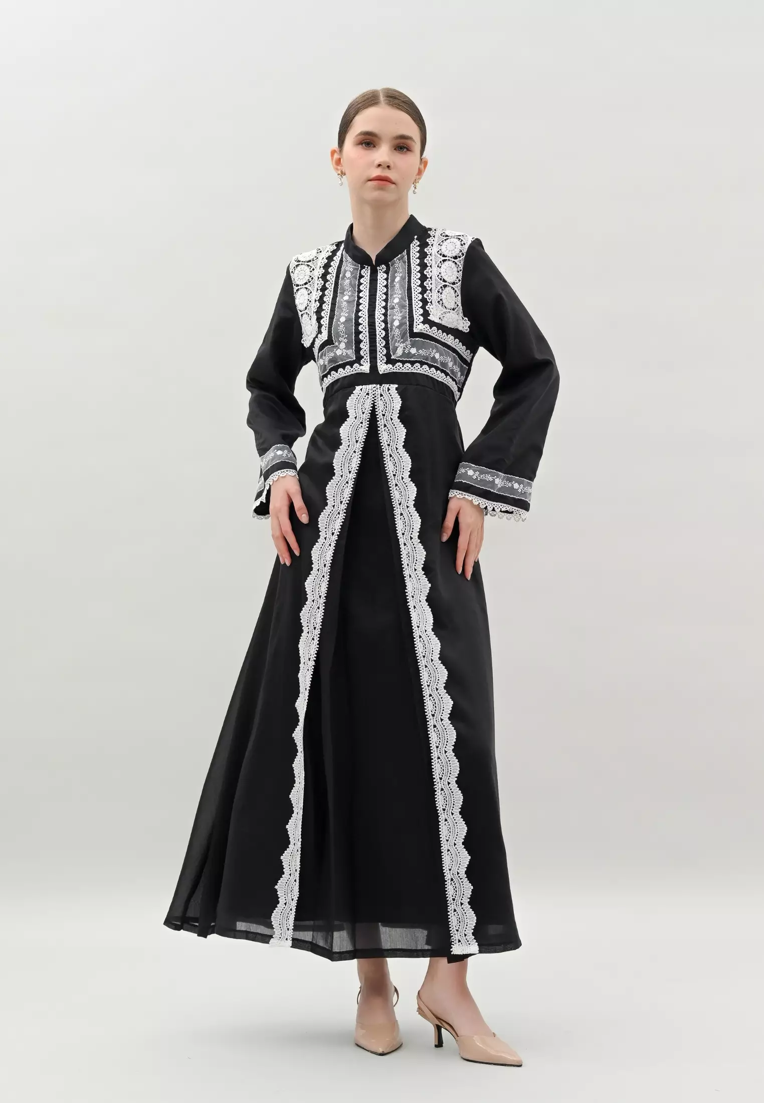 Liora Dress - Charcoal