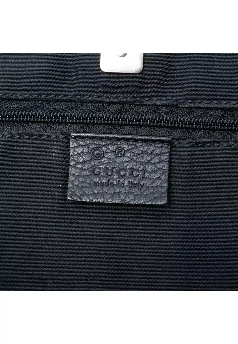 Pre-Loved Gucci Gg Nylon Abbey D Ring Pocket Tote