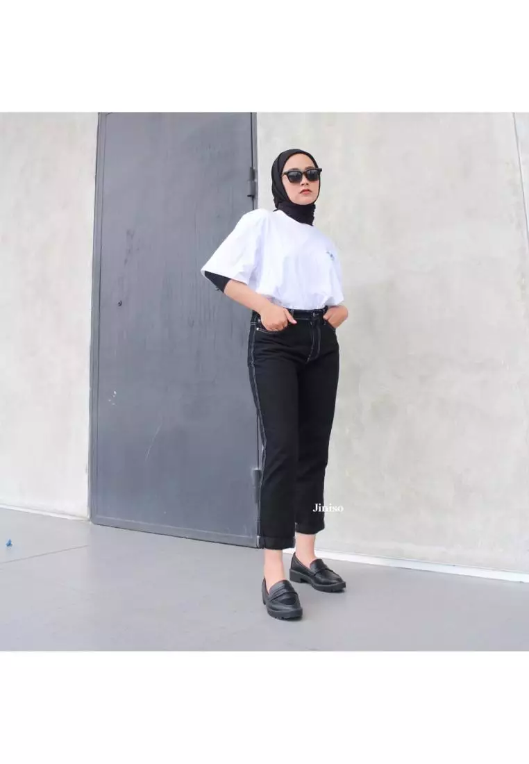 HW Boyfriend Jeans Vintage Black 025 SLAYING BABE