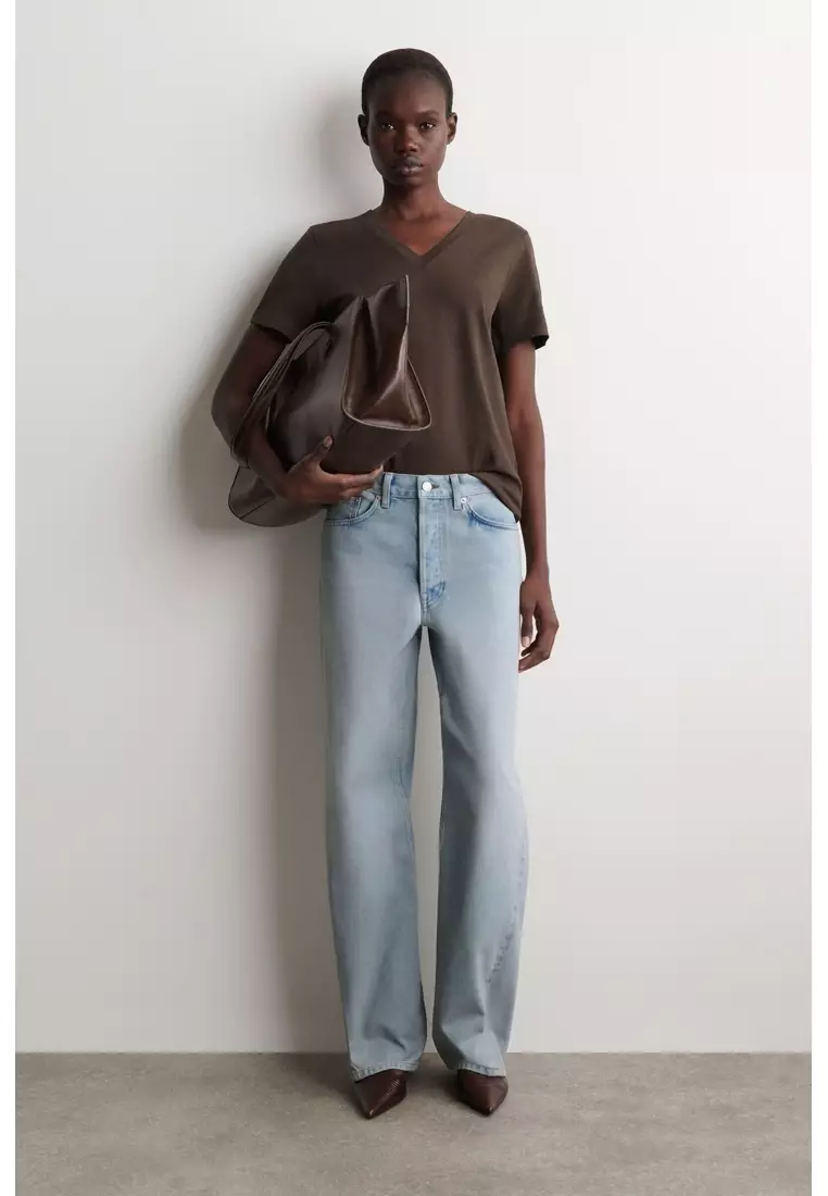 COTTON V-NECK T-SHIRT