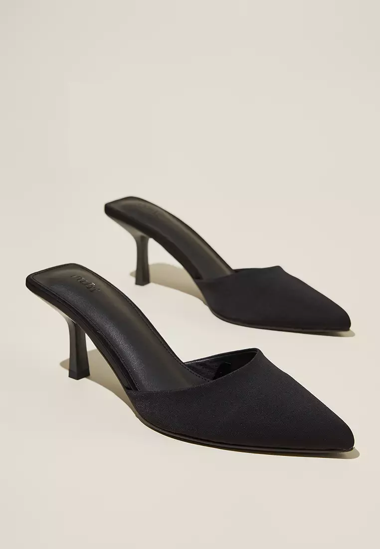 Gia Pointed Mule Heels