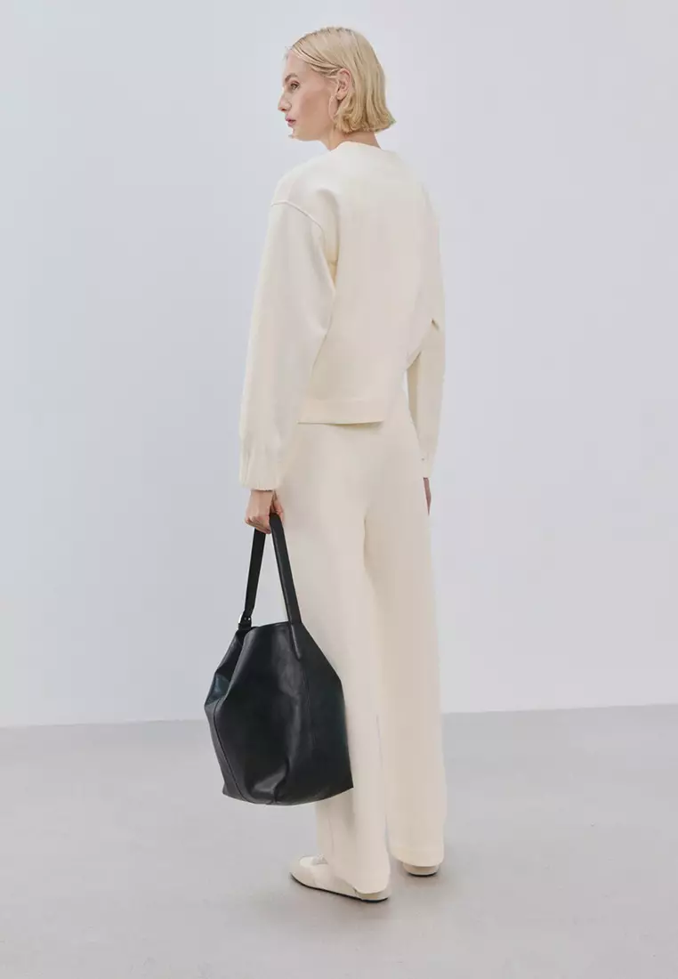 Straight-Fit Cotton Trousers