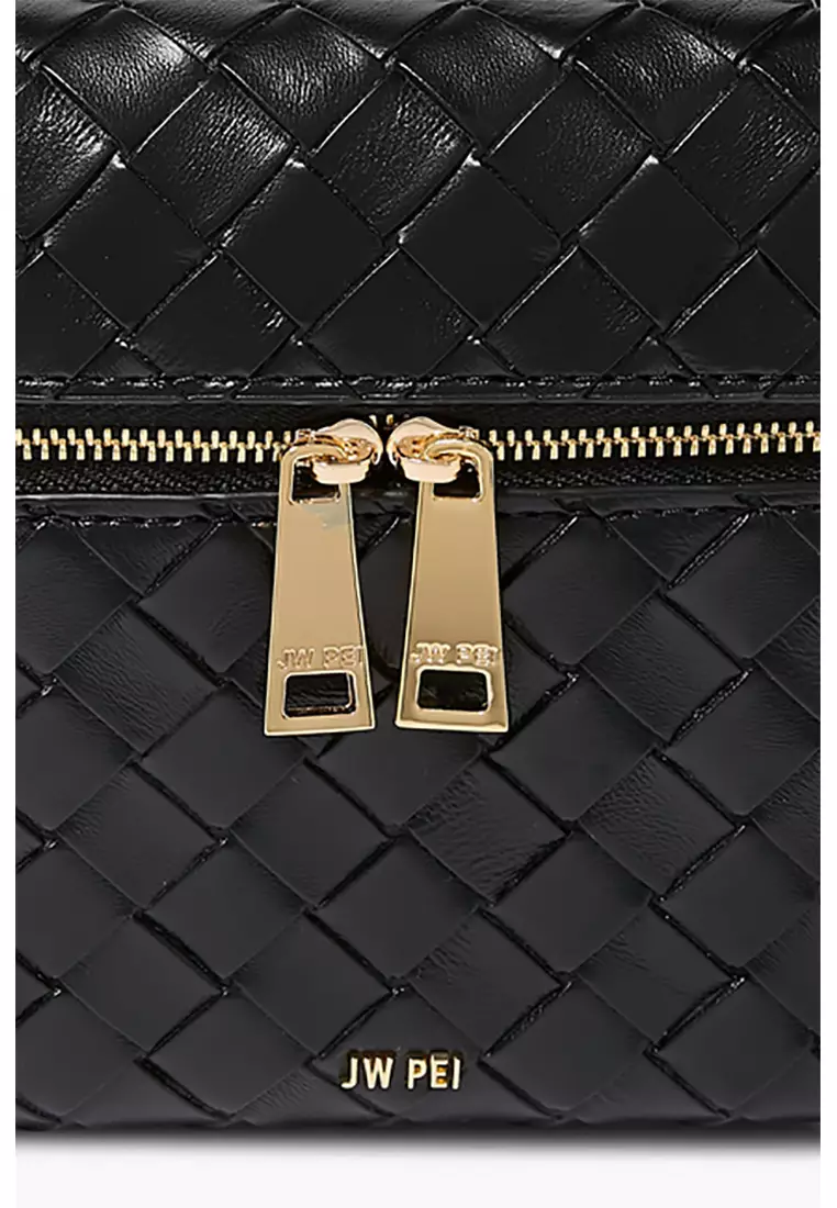 Thea Top Handle Bag - Black Weave