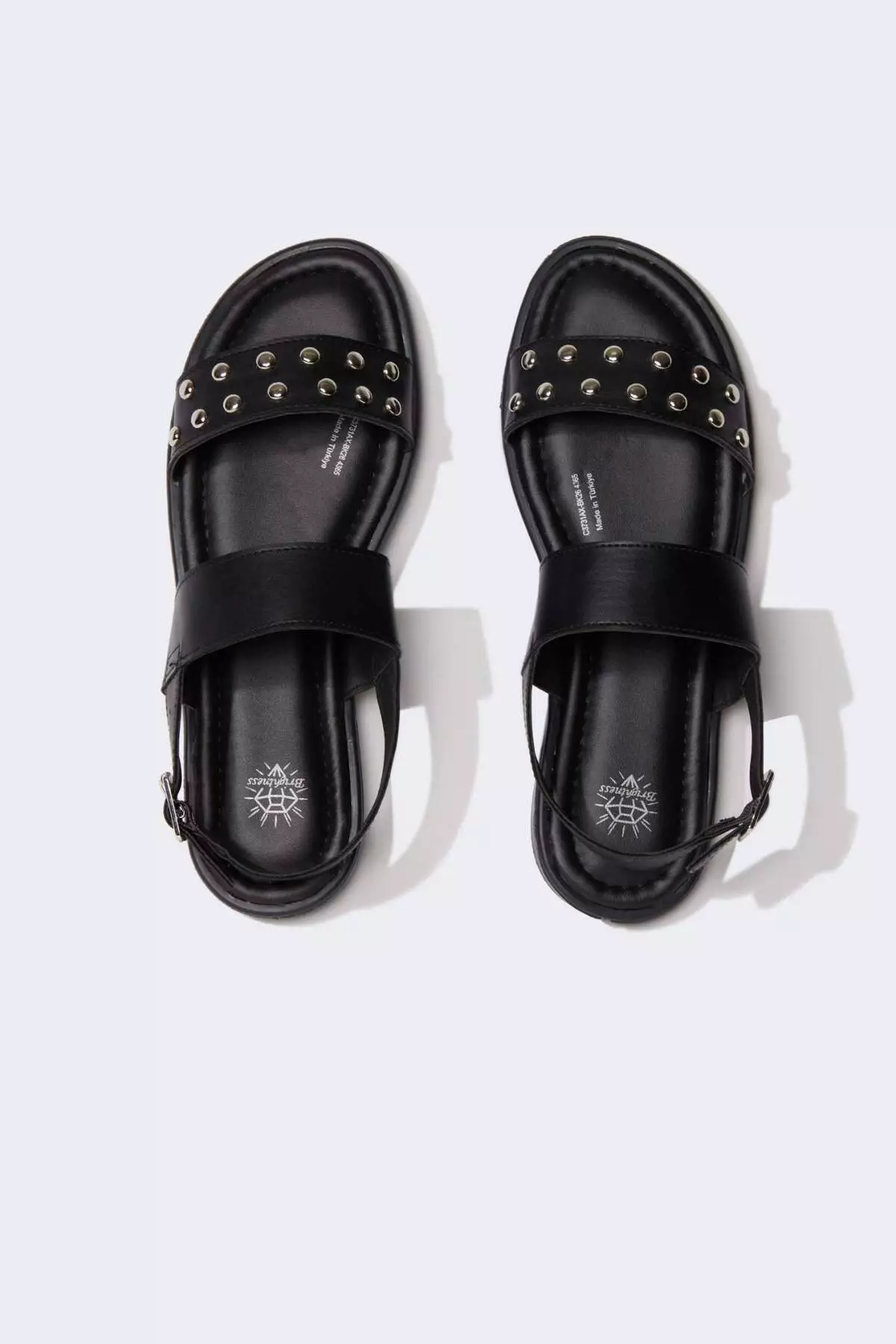 Women's Double Strap Flat Sole Faux Leather Sandals C3731Ax24Hs