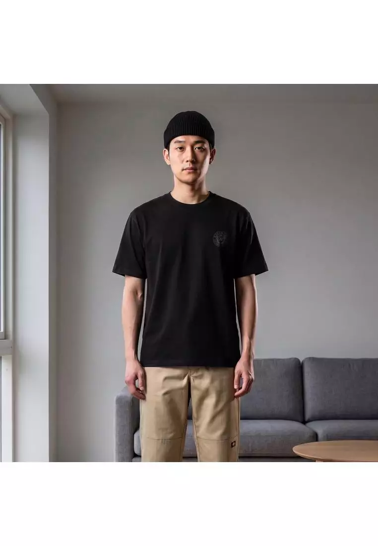 Kale Evan Black / Cotton Cloudy / Kaos Boxy Fit / Kaos Korea / Atasan Kaos Pria / Kaos Basic Pria