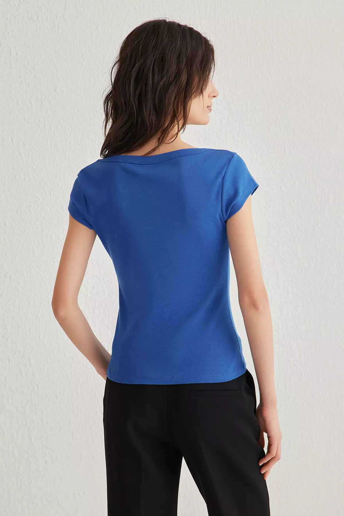 Square Neck Fitted Top