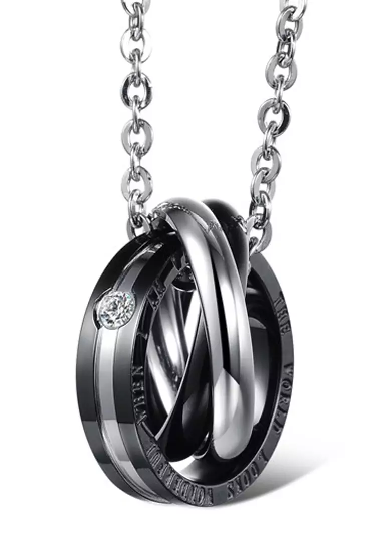 Couples Pendant Necklace Set