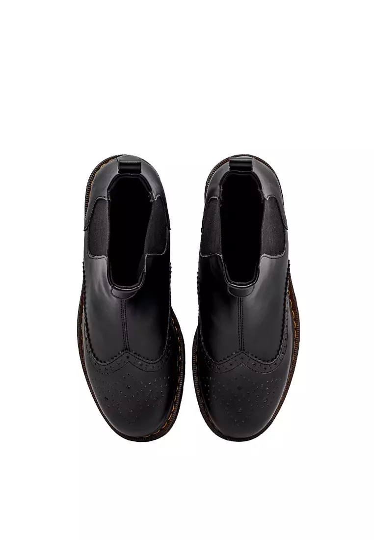 Lvnatica Alvaro Black Gum Slip On Boots Shoes