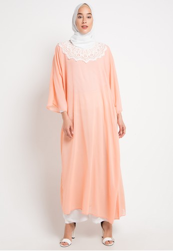 Jual Zumara Round Embroidered Gamis Original  ZALORA 