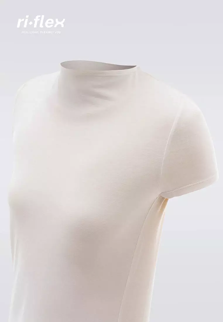 Ria Miranda White Comfy Short Sleeve Top