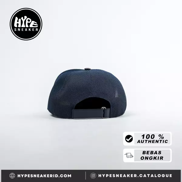 Topi GUCCI GG INTERLOCKING SHW MONOGRAM MESH NAVY CAP 100% ORIGINAL