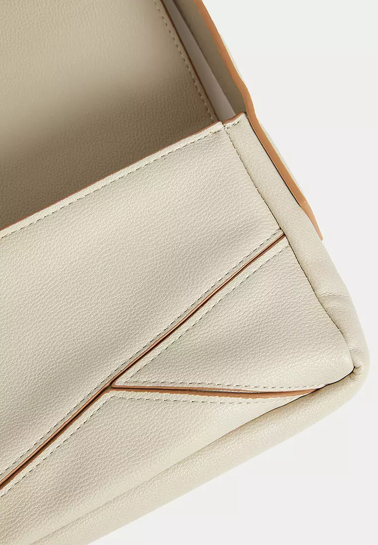 Faux Leather Shoulder Bag