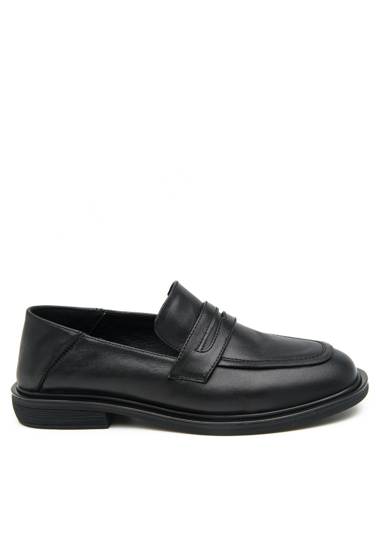 Square Toe Cow Leather Flexible Loafers BS2087