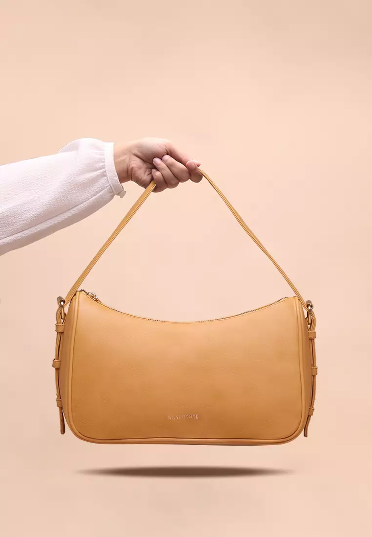 Tas Bahu Wanita Silvertote Nola Shoulder Bag Mustard