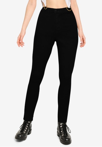 Public Desire black High Waisted Skinny Jeans CC288AA3581416GS_1