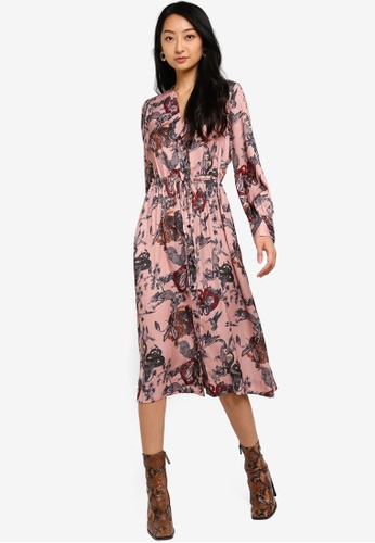 Buy Scotch Soda Midi Length Dress With Waist Cord Online On Zalora Singapore
