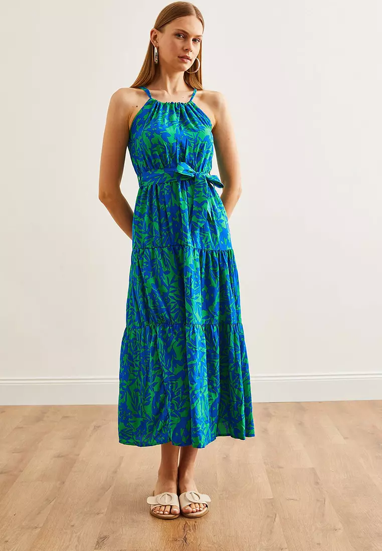 Viscose Woven Midi Dress