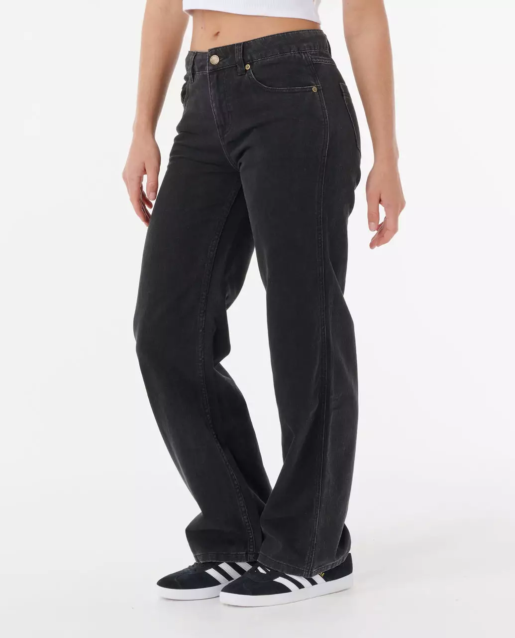 Rip Curl Women Aggie Relaxed Jeans - Black