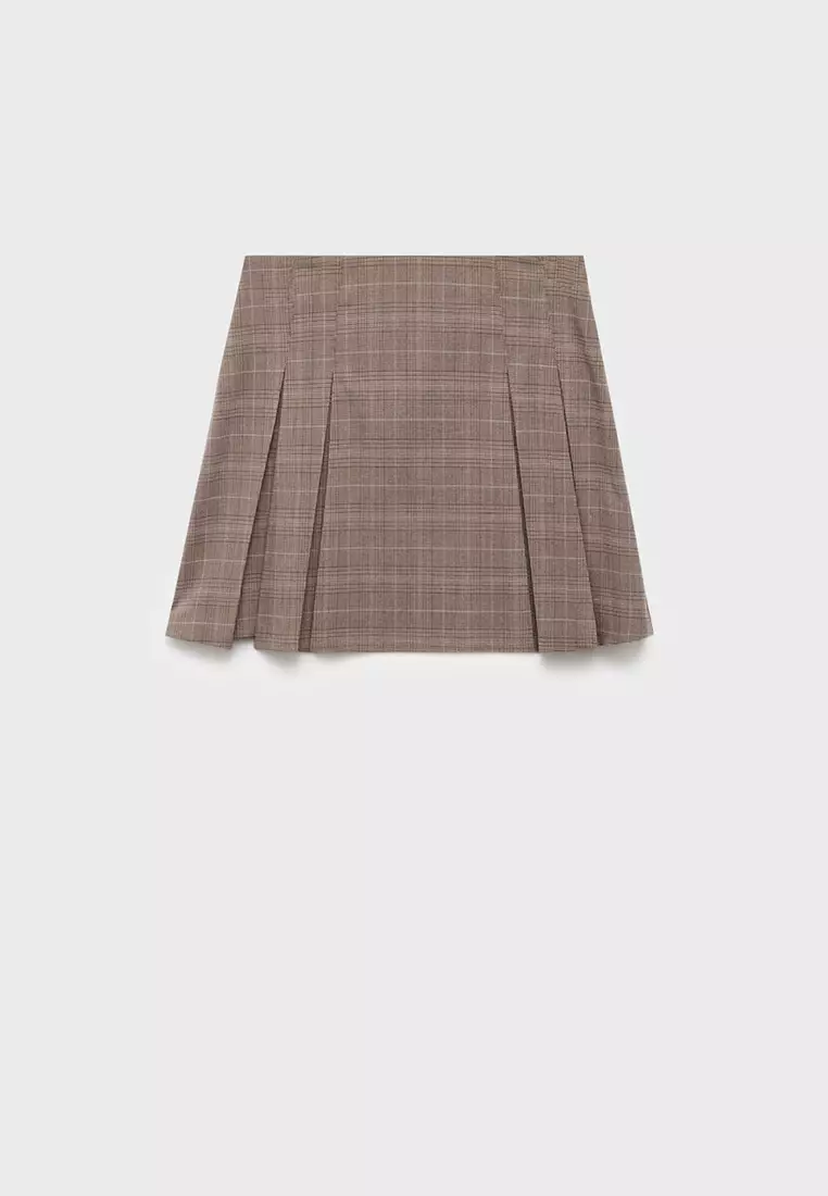 Pleated Mini-Skirt