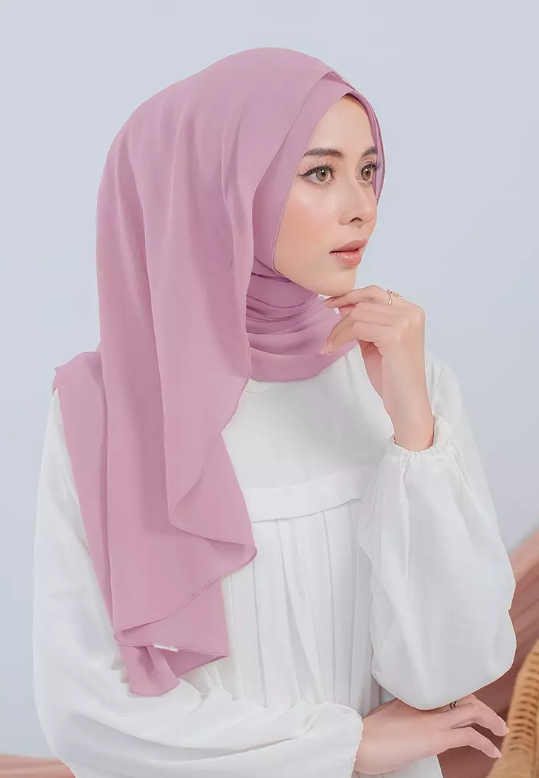 HIJAB INSTAN LUBNA - PURPLISH PINK