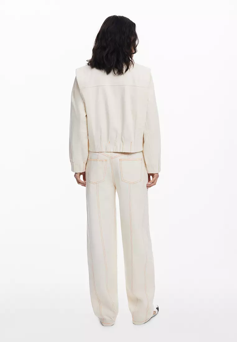 Balloon pants with front pockets