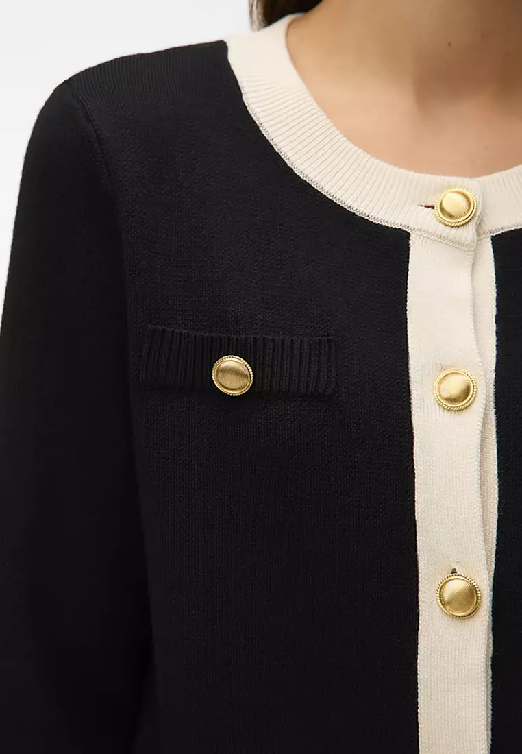 Long Sleeve Round Neck Cardigan