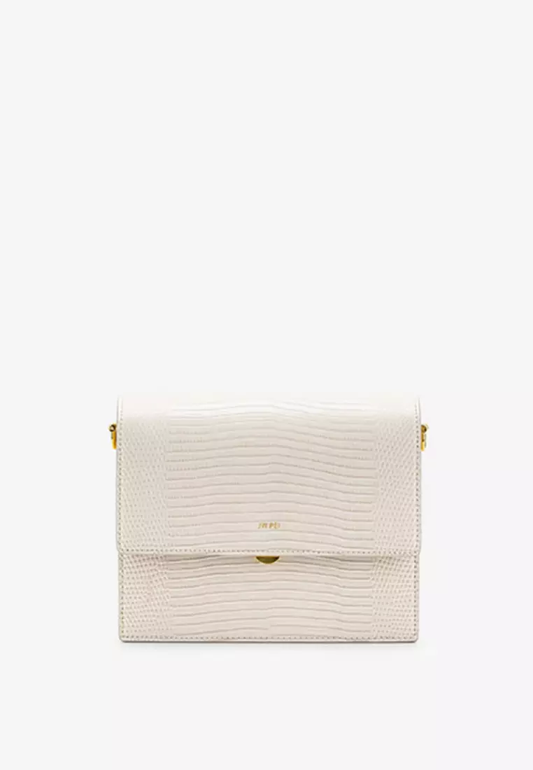 Buy JW PEI Mini Flap Crossbody Ivory Lizard 2024 Online ZALORA