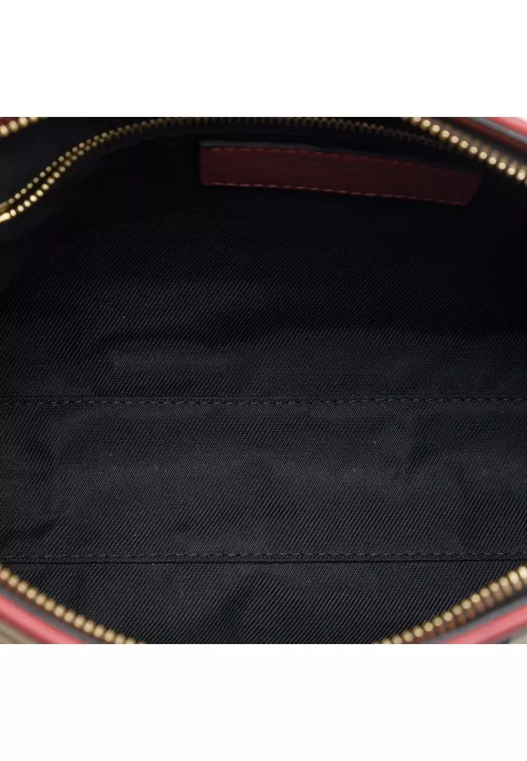 Pre-Loved Burberry Haymarket Check Coated Canvas Chichester Crossbody