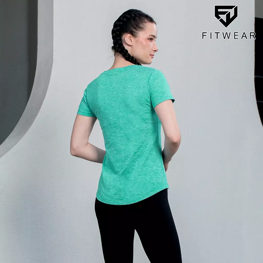 Fitwear - Kaos Olahraga Wanita VIVI SLIMFIT SHORT SLEEVE - MOUNTAINT MINT
