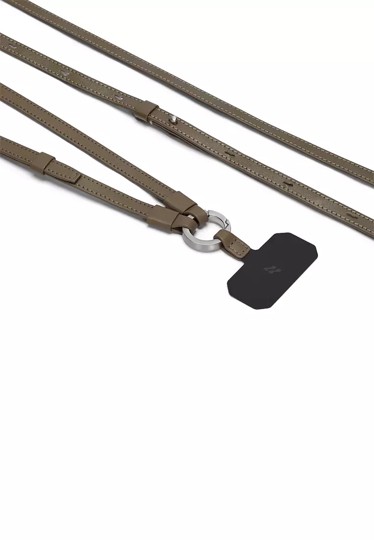 LOJEL Iloj Crossbody Strap Leather - Pebble Gray