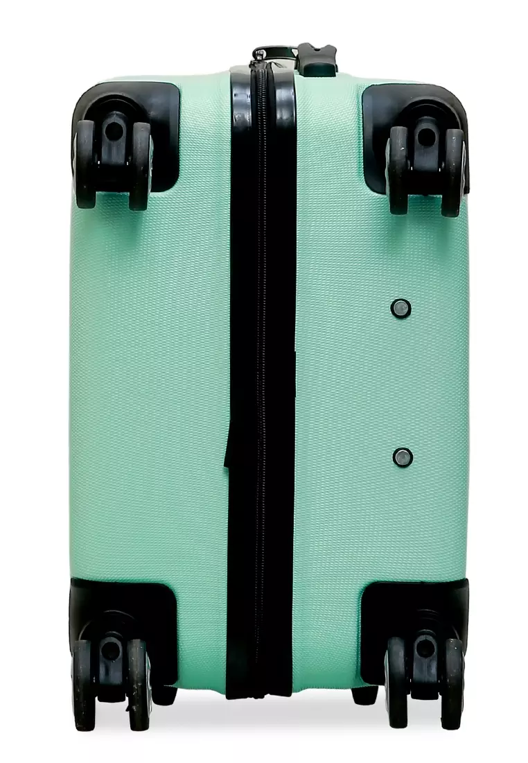 Isvara Tas Koper Hardcase One Set Unisex Large Compartment Suitcase Code Lock System Material ABS+PVC Coated ORIGINAL - Mint