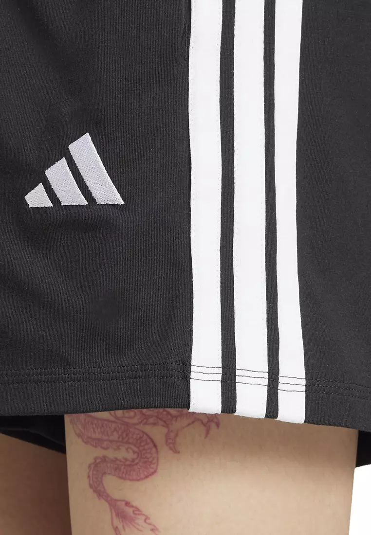 Essentials 3-Stripes Cotton Shorts