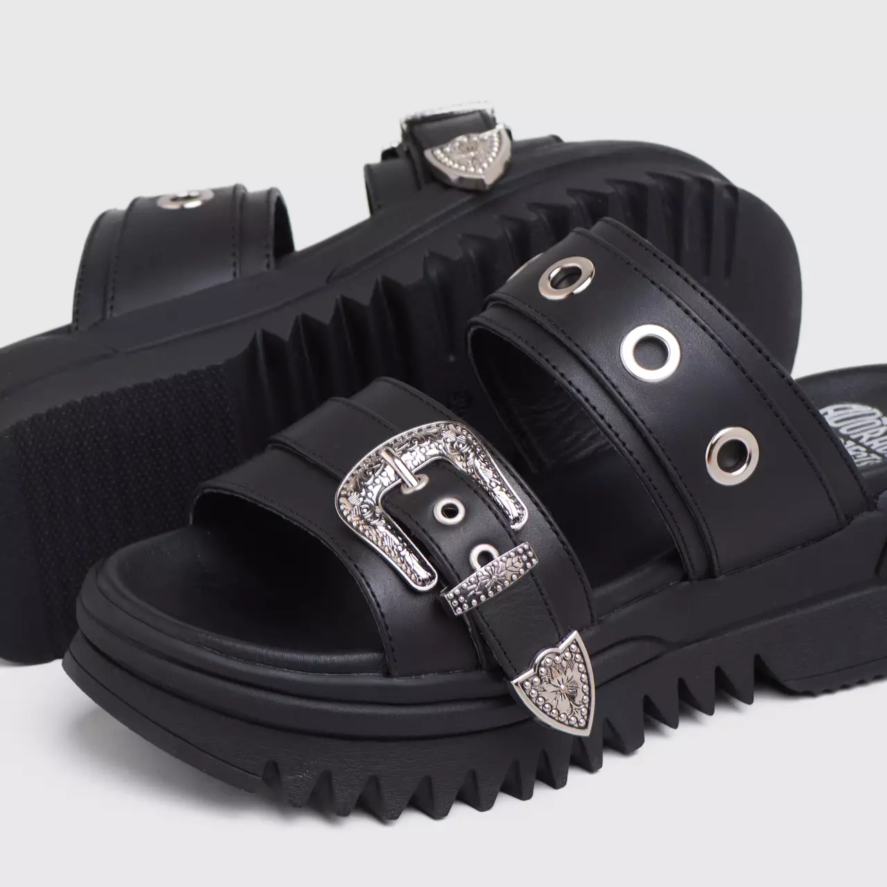 Zavy Sandals Genuine Leather Black