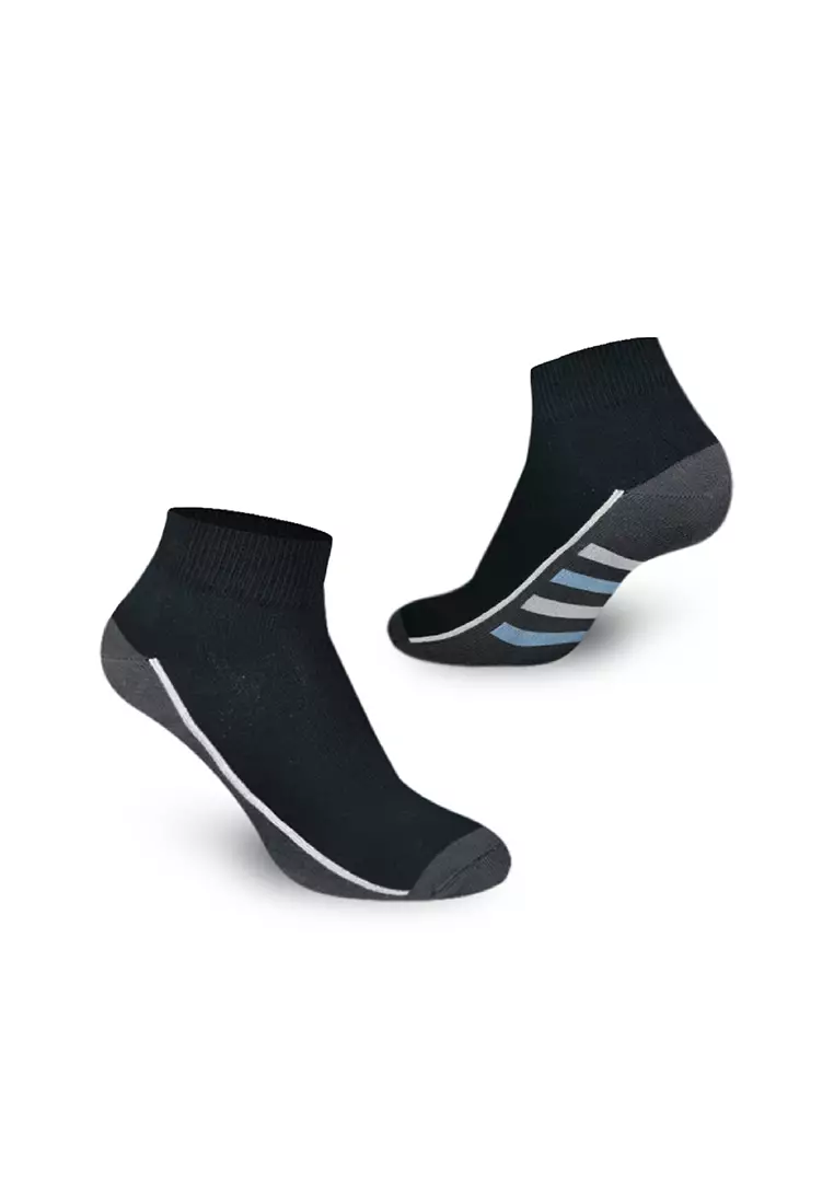 Burlington Men's Cotton Lite Thin Casual Ankle Socks 3 pairs in a pack BMCKG24