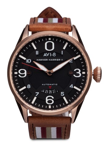 Hawkesprit台灣網頁er Harrier II 皮革腕錶, 錶類, 奢華型