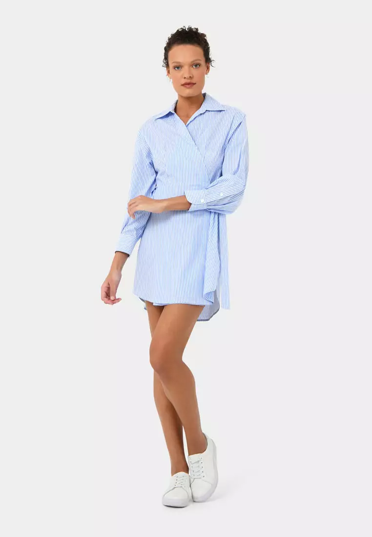 Manhattan Wrap Shirt Dress