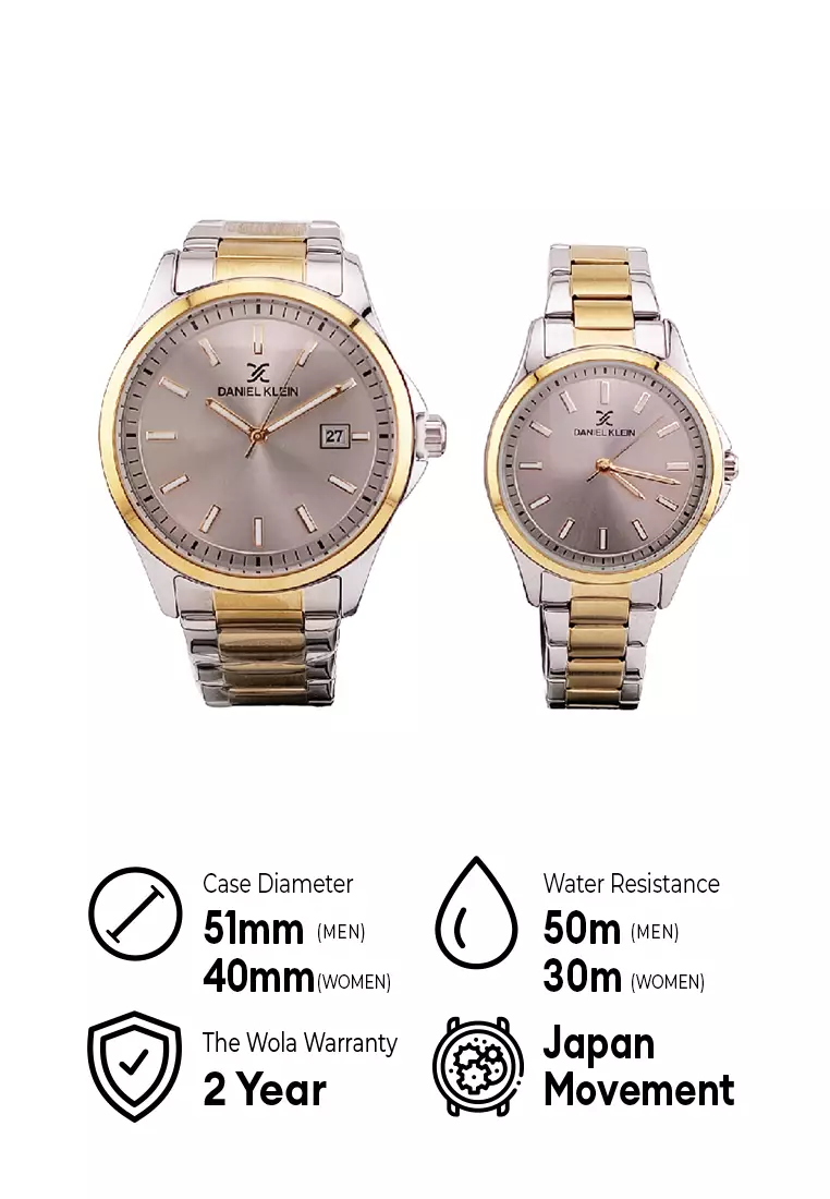 Buy Daniel Klein Daniel Klein Pair Couple s Analog Watch DK