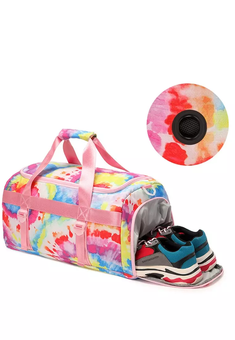 Stowable Duffel Bag With Shoes Compartment