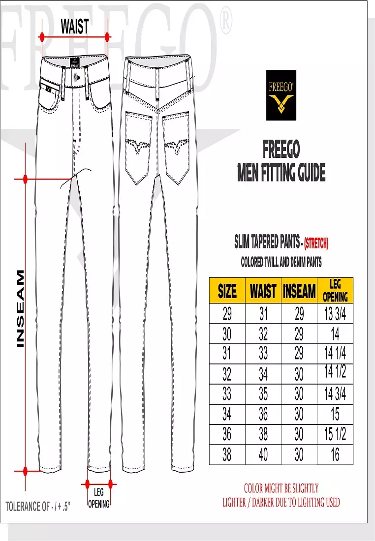 Denim Long Pants Regular Fit