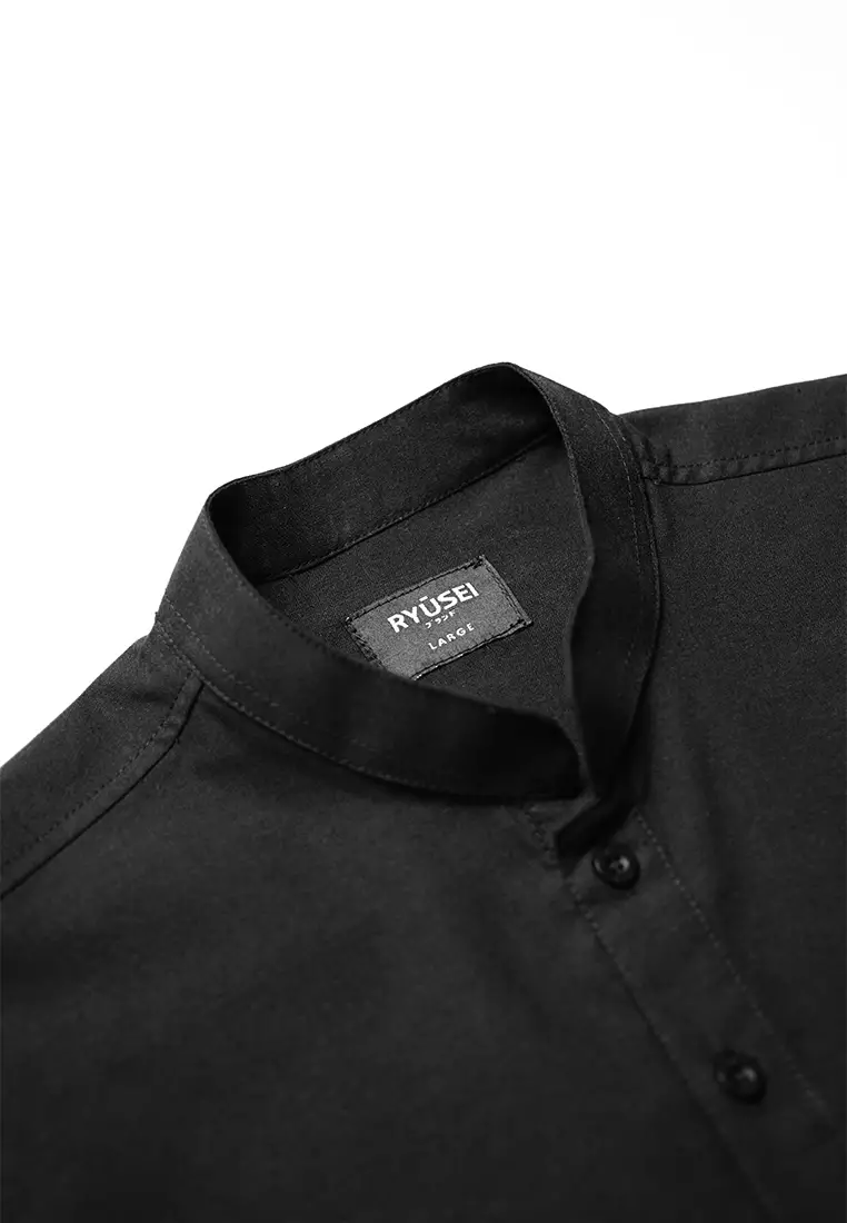 Ryusei Kurta Shirt Nakayama Black