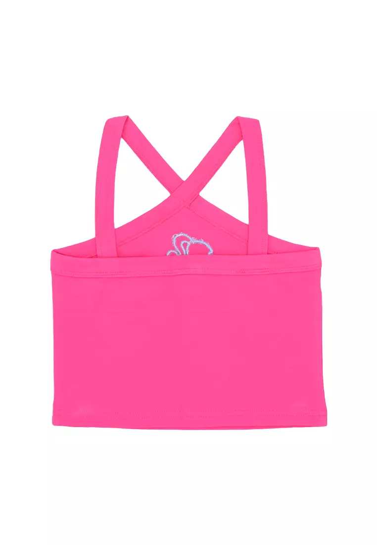Girls Licensed Graphic Halter Crop Top Azalea Pink