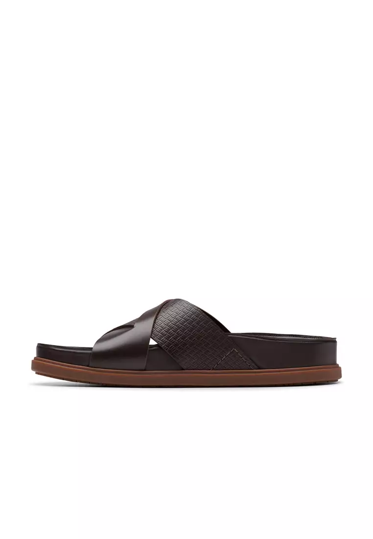 Buy CLARKS Mens Torford Cross Sandals - Brown Leather 2026 Online | ZALORA
