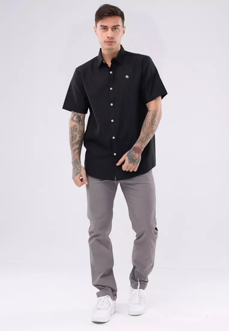 Woven Polo Short Sleeve