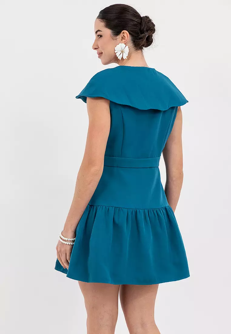 DESMOND Button Front Pinafore Dress