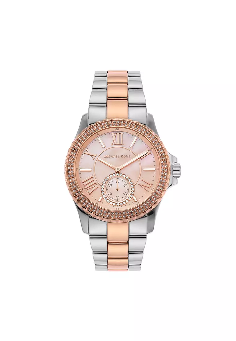 Buy MICHAEL KORS Everest Two Tone Stainless Steel Watch MK7402 2023 ...