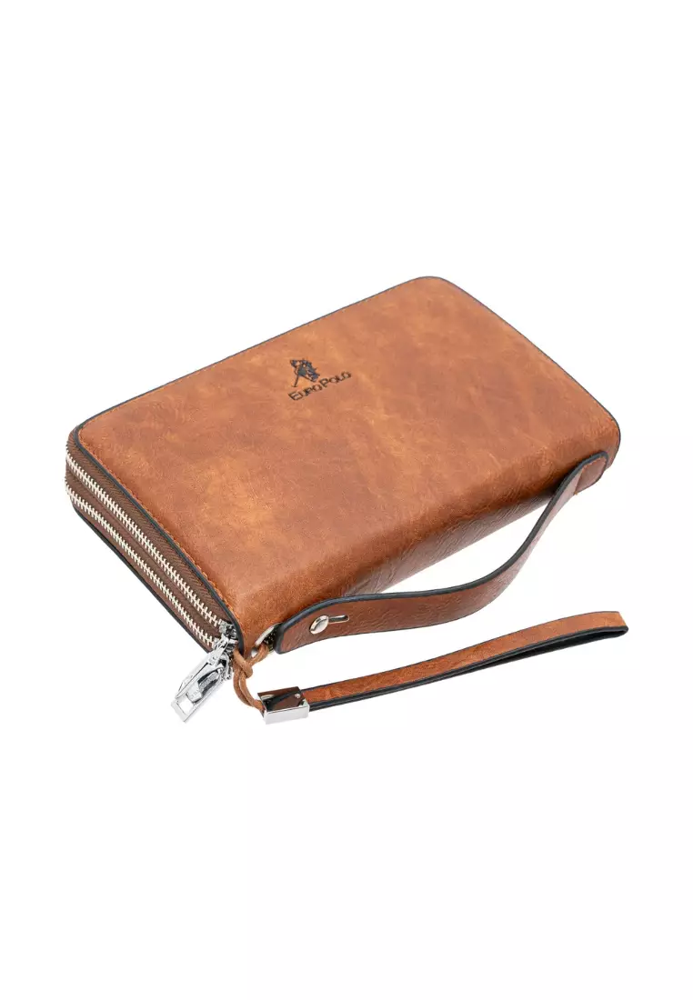 Euro Polo Men’s Hand Carry Dual Zipper Clutch Bag EBA 20907