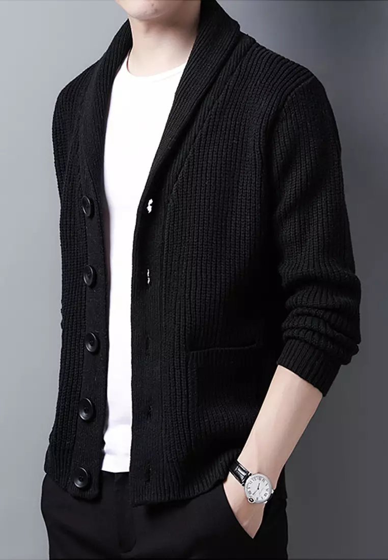 Jacquard Knitted Cardigan HT2531