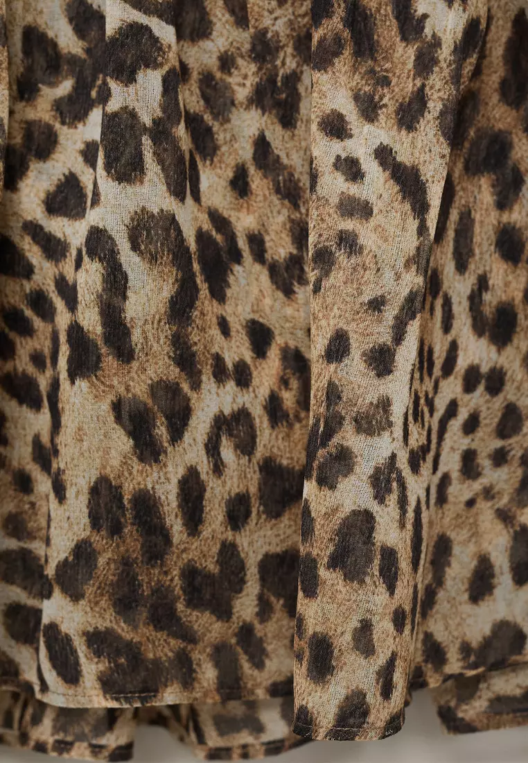 Leopard-Print Crop Top