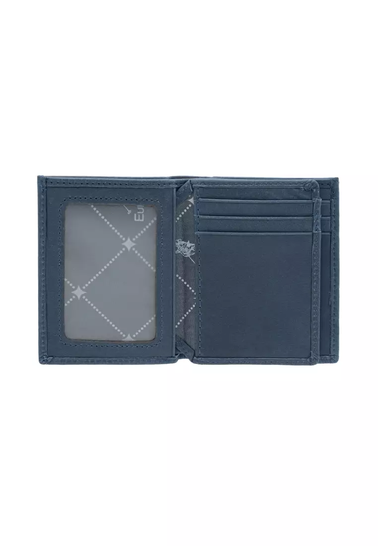 Top Grain Leather Bi-Fold Small Vertical Multi Card Short Plain Colour Wallet EWB 20961