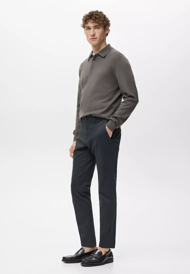 Pantalon Cropped Tapered Chino Pants